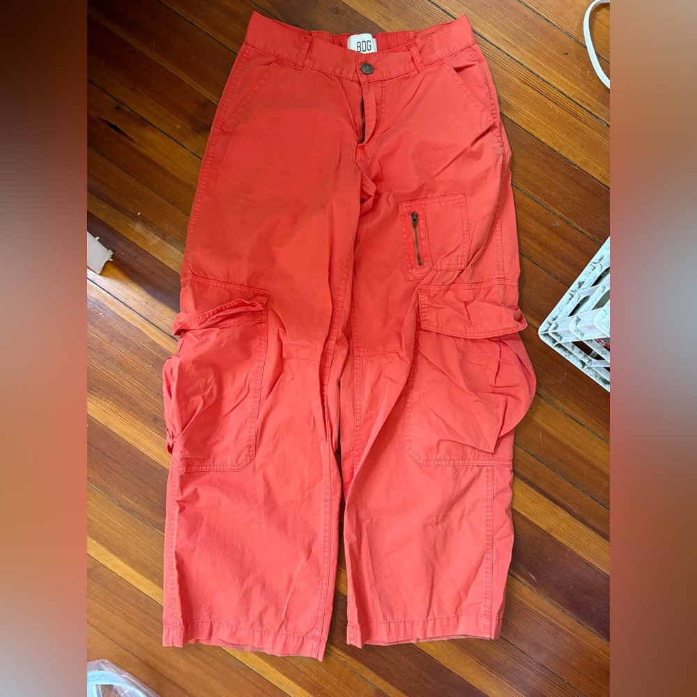 Urban Outfitters Red Wide Leg Pants